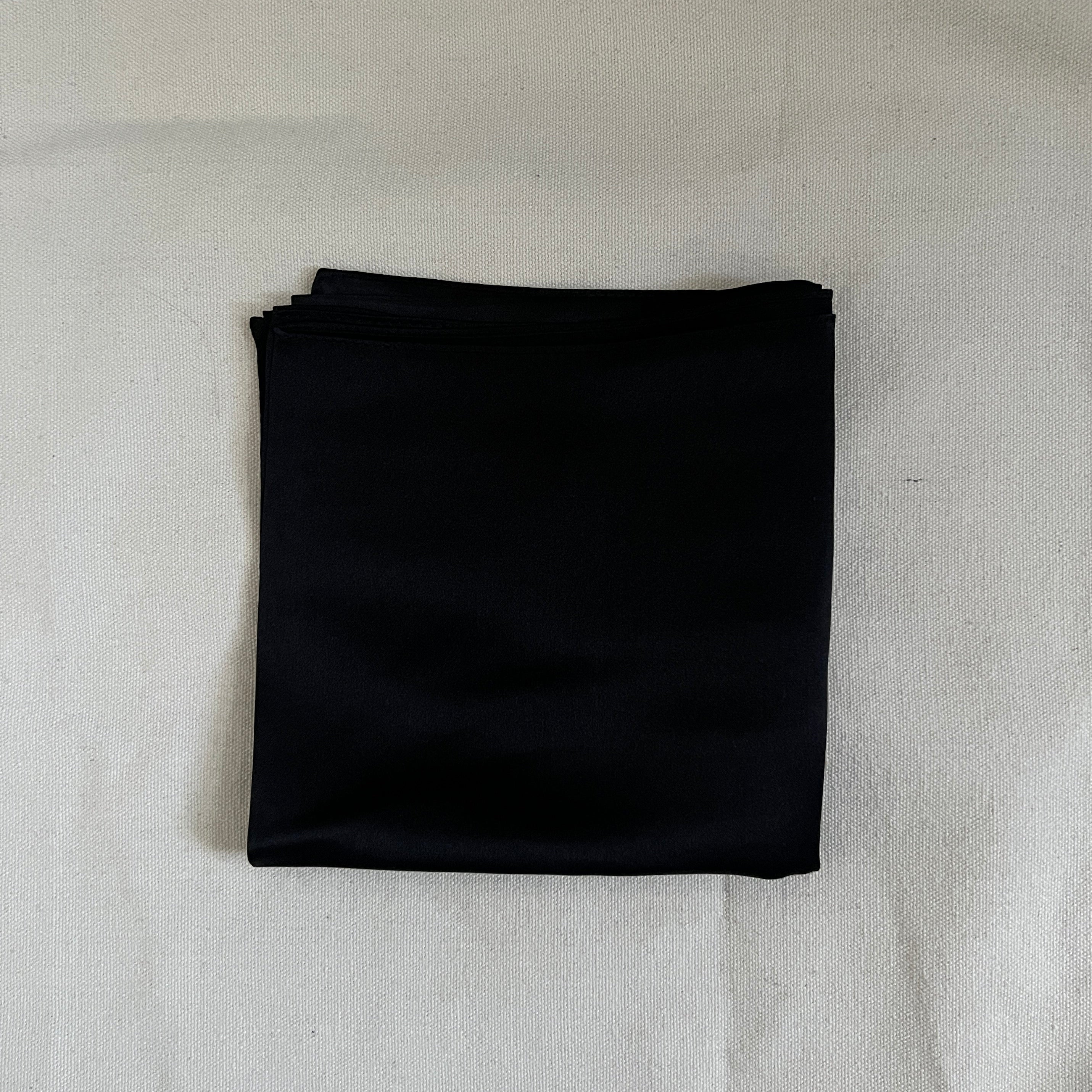 Black silk scarf