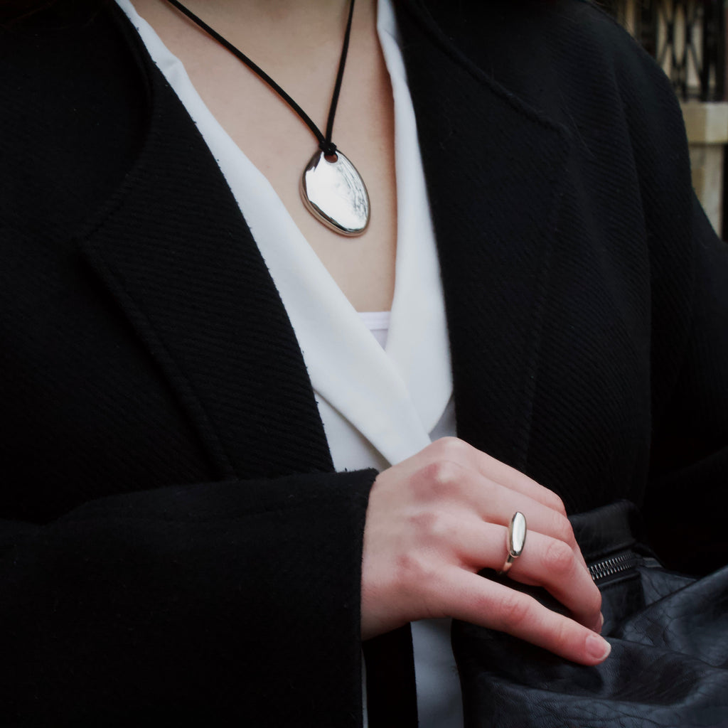 Onyra silver necklace