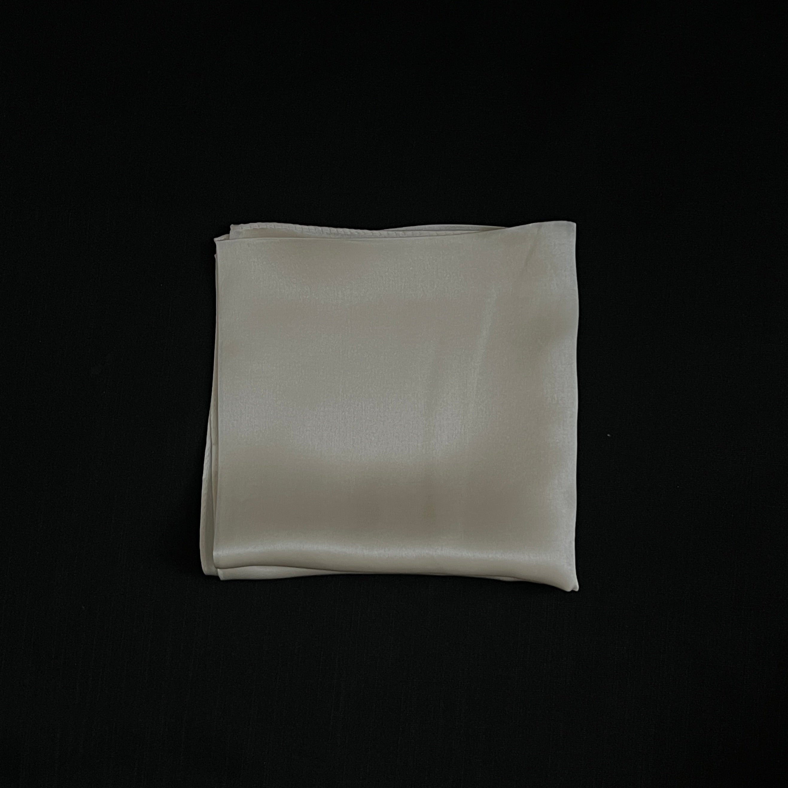 Cream silk scarf