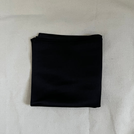 Black silk scarf
