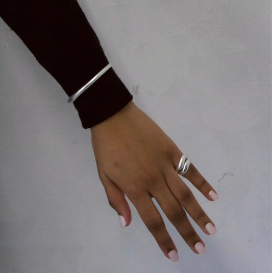 Arella frosted cuff bracelet